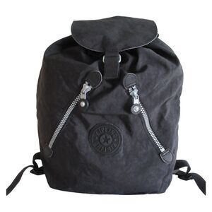Kipling Heritage Drawstring Backpack in Black Nylon